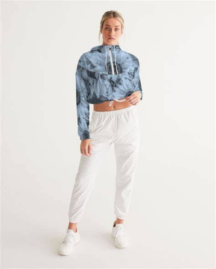 Fhq Collection Cropped Equestrian Windbreaker Gem
