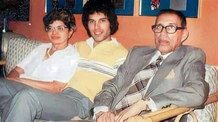 Freddie Mercury with his family. His mother Jer recently passed away
