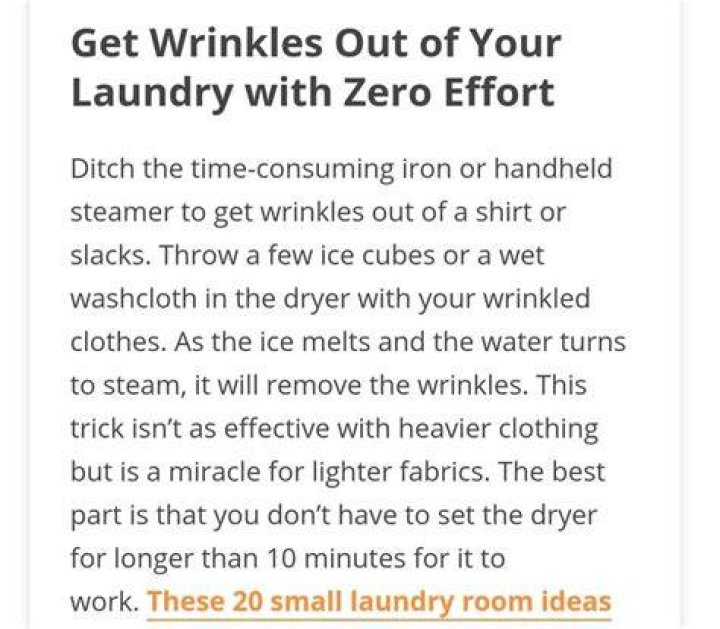 Get Wrinkles Out of Your Laundry with Zero Effort