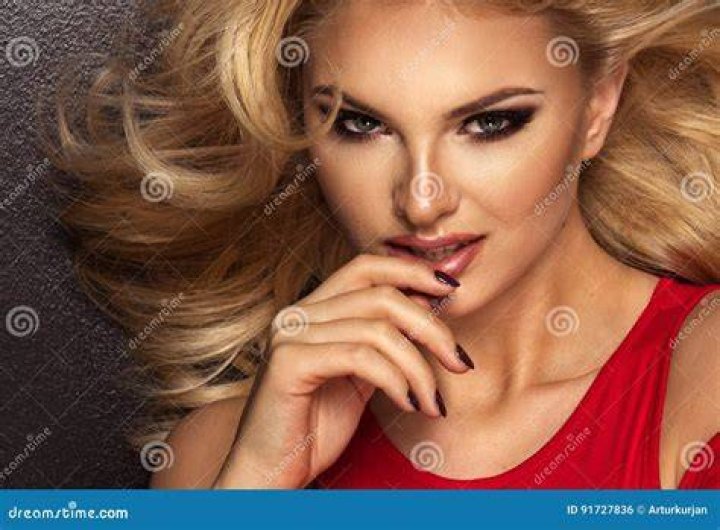 Glamorous Curvy Blonde Woman Stock Photo Image of modern, figure