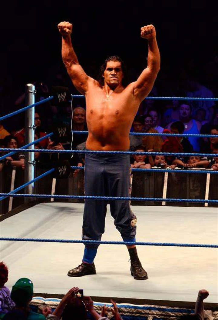 Great Khali interferes in the Punjabi Prison match