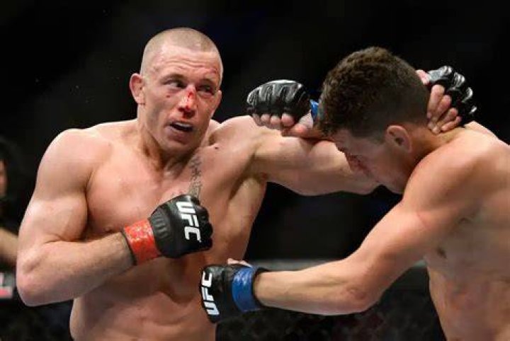 GSP at ringside at a UFC show
