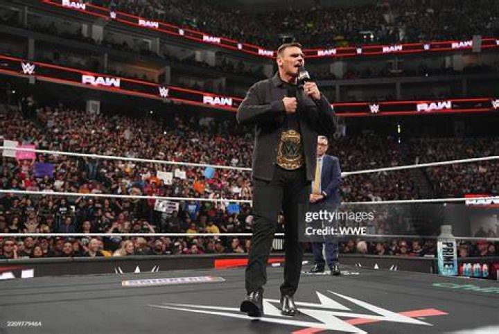 Gunther Addressing The Raw Crowd