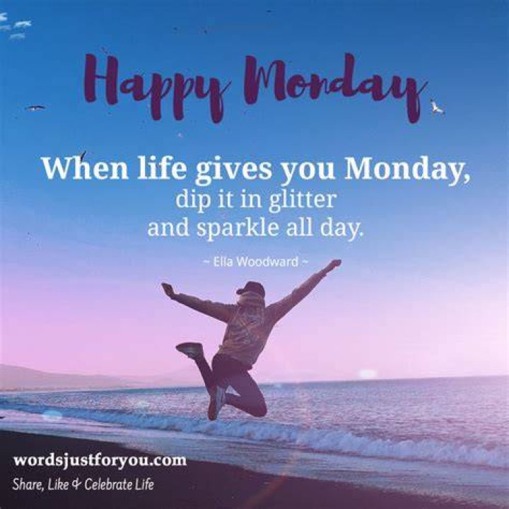 Happy Monday Quote x 10 Words Just for You! Free Downloads and Free