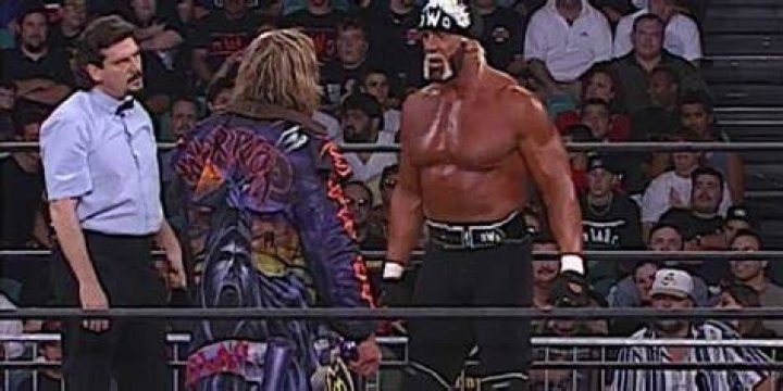 Hollywood Hogan looks at Ultimate Warrior Reflection