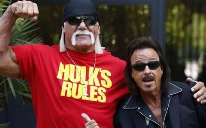 Hulk Hogan and Jimmy Hart arena