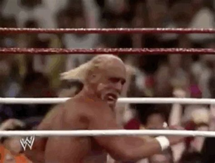 Hulk Hogan Holds His Head 