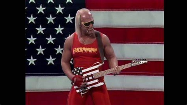 Hulk Hogan with guitar