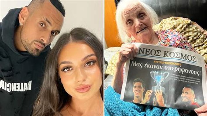 Influencer Girlfriend Reveals Grandmother’s Opinion on Nick Kyrgios After Their
Uncanny ‘Greek’ Similarity – ‘Straight Away..’