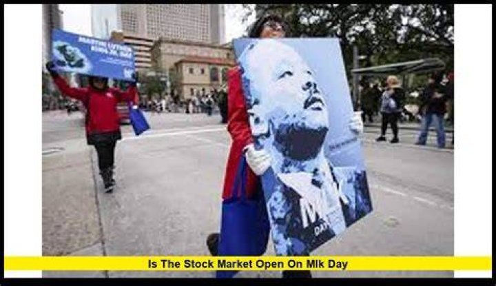 Is the stock market open on MLK Day 2023?