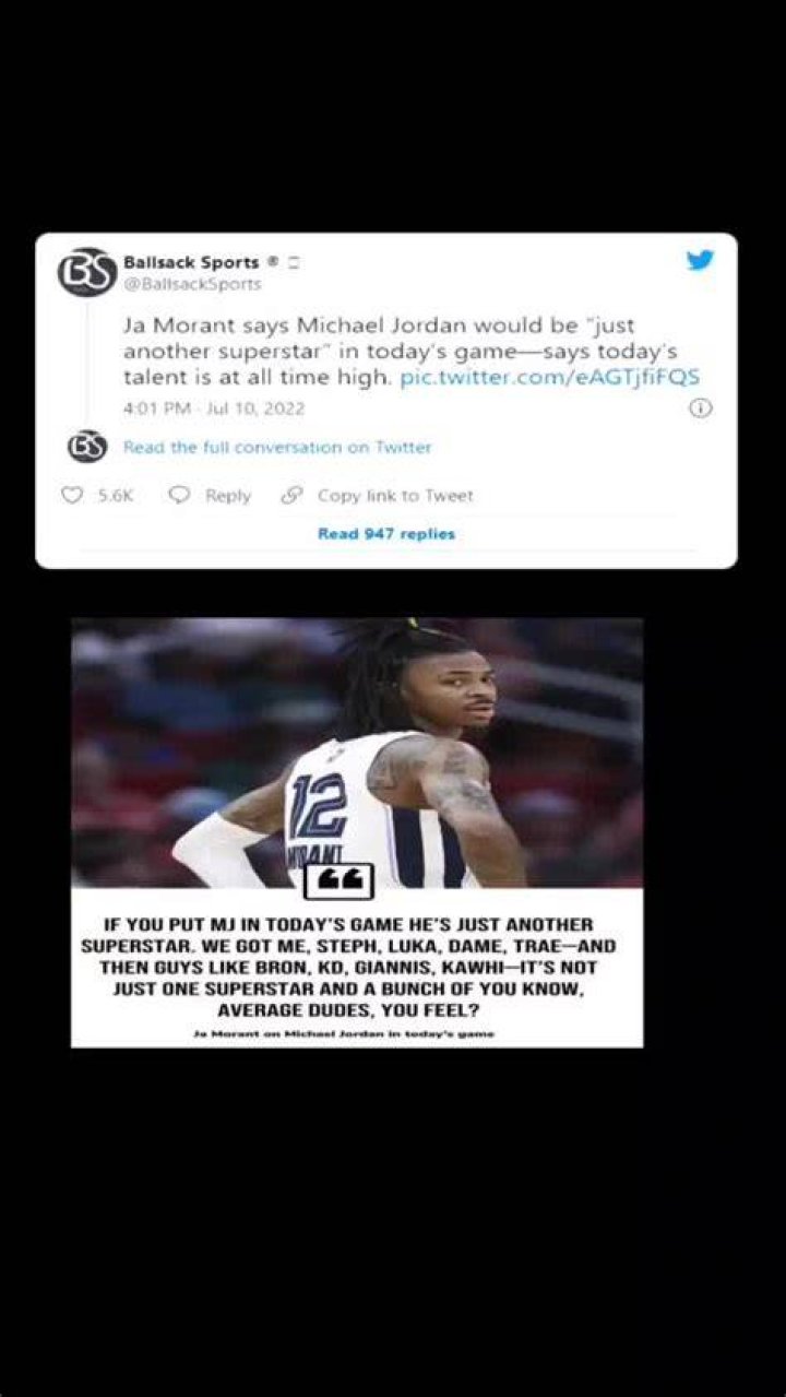 Ja Morant, Who Boldly Claimed He Would “Cook” Michael Jordan, Gets a 6 Word
Lesson From Former NBA Champion