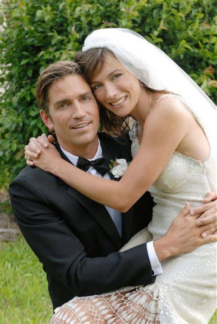 Jim Caviezel and Wife at Official Showing