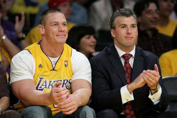 John Cena alongside Shane McMahon