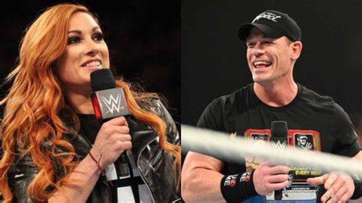 John Cena with Becky Lynch 