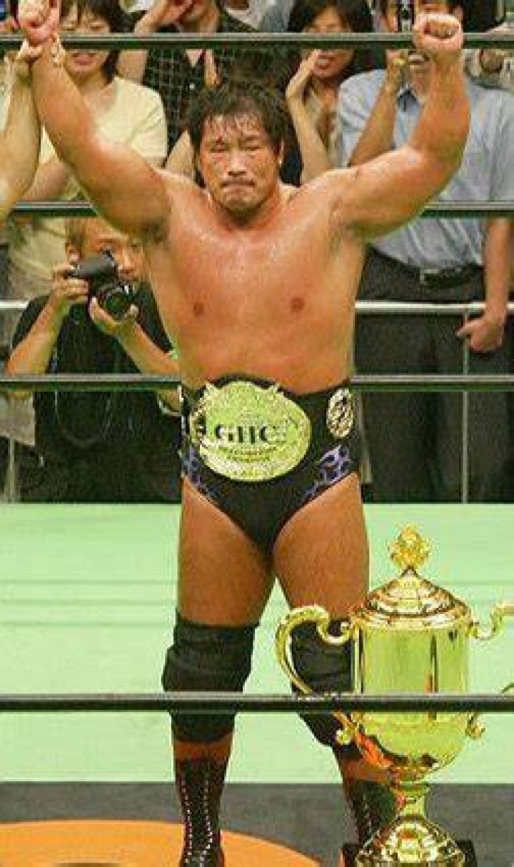 Kobashi GHC Title Celebration