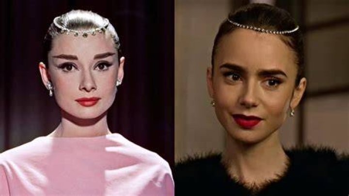 Lily Collins as Audrey Hepburn in Classic Actresses