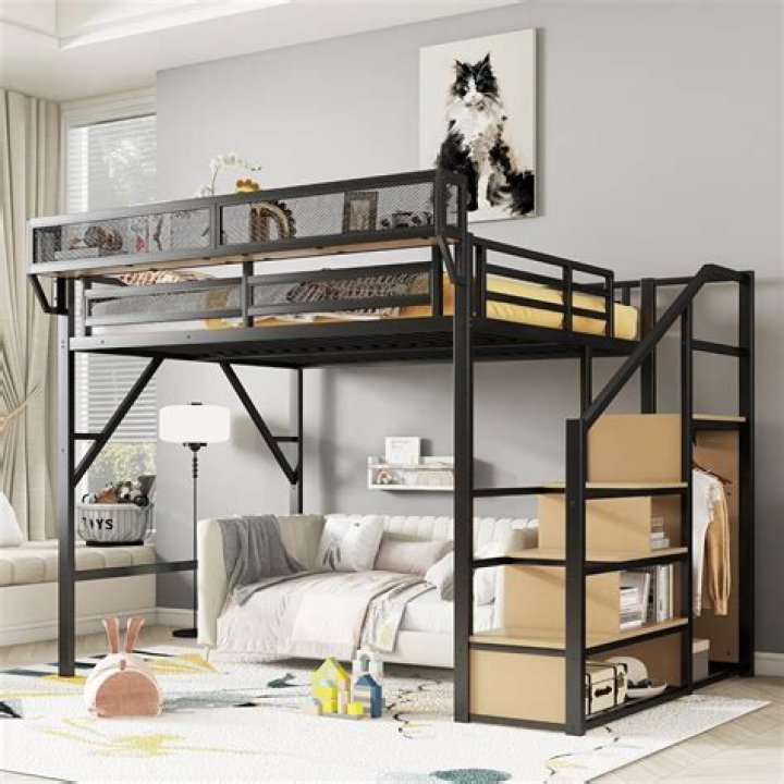 Loft bed and storage system