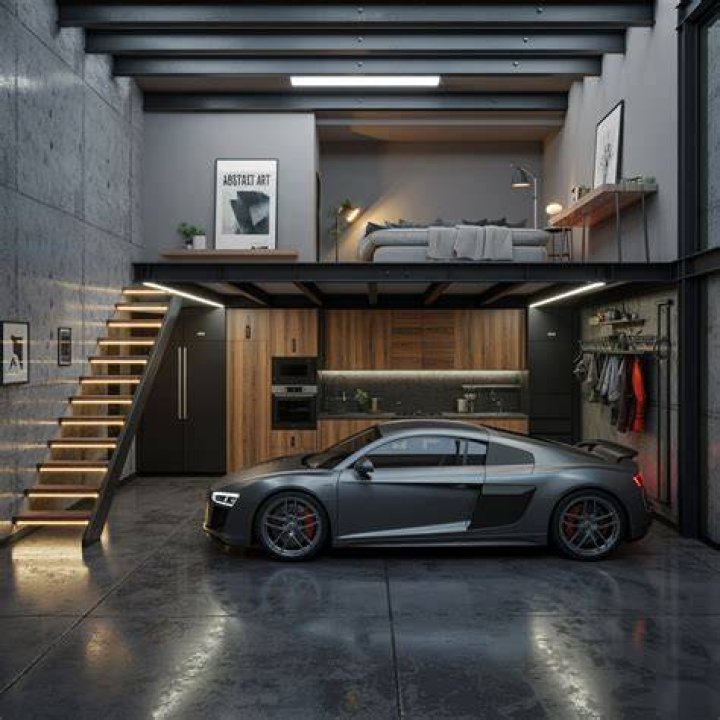 Loft with storage and car seats