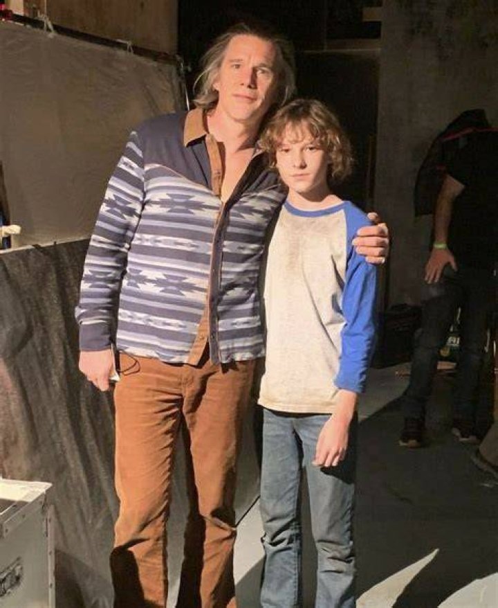 Mason Thames as Ethan Hawke in ACTORS AS MY CELEBRITY FRIENDS FOR BIOPICS 