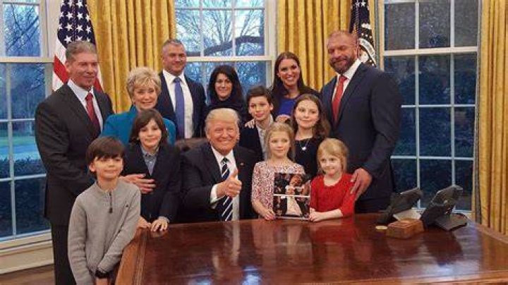 McMahon Family With Donald Trump