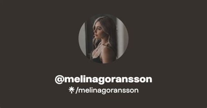 Melina Goransson / melina.goransson / melina_goransson leaked nude