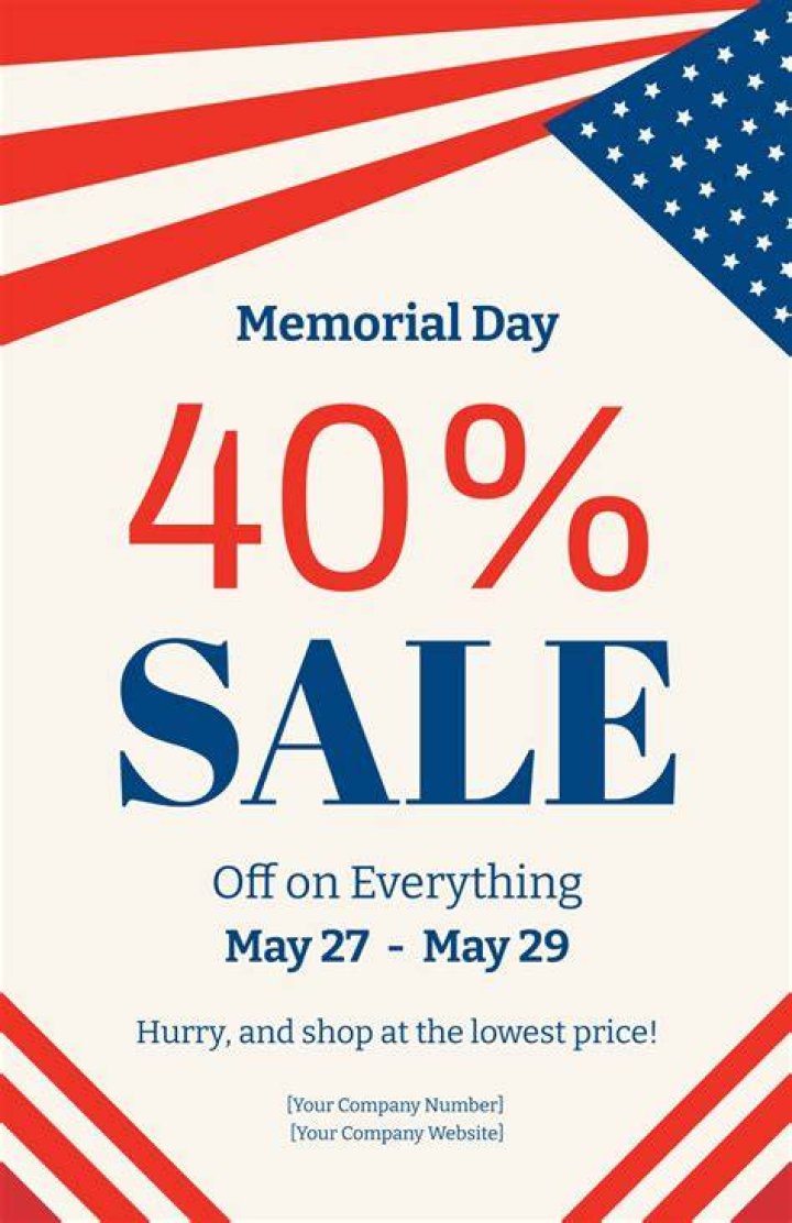 Memorial Day Sale