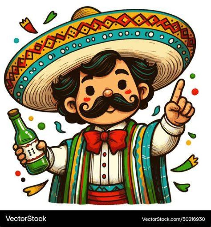 Mexican cartoon character Royalty Free Vector Image
