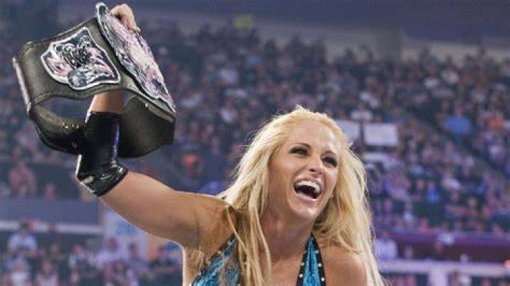 Michelle McCool enters from the audience 