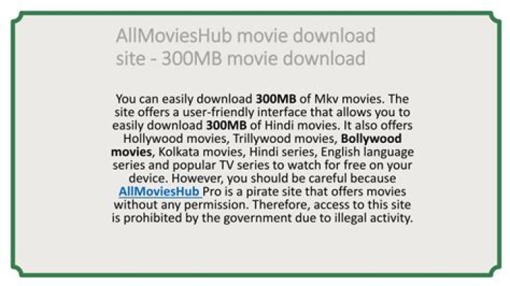 MKV Movies 300MB Download: A Comprehensive Guide