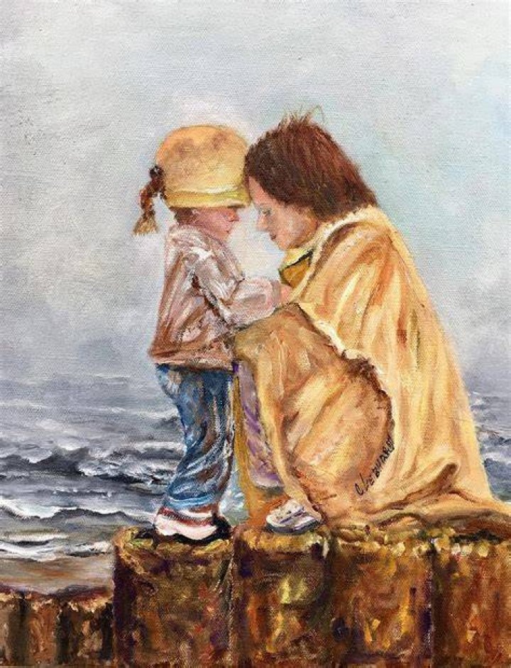 Mothers warmth Painting by Chuck Gebhardt