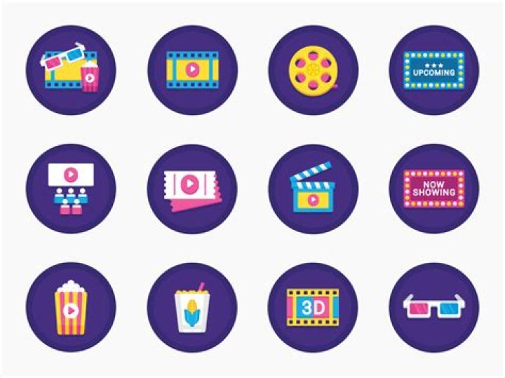 Movie Theater Rules Icon Set Royalty Free Stock Images Image 19707199