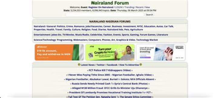 Nairaland.com: The Ultimate Nigerian Forum For Discussions And Networking