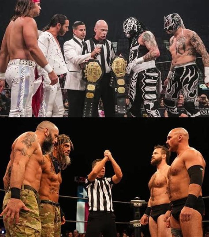 Okada and Omega tag team