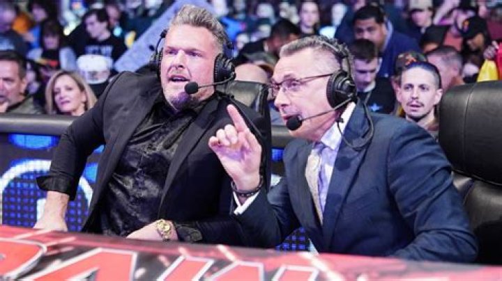 Pat McAfee and Michael Cole on SmackDown