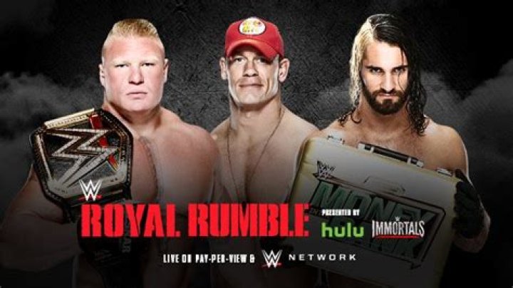 Photos of Brock Lesnar vs. John Cena vs. Seth Rollins — Triple Threat WWE World Heavyweight Championship Match (Royal Rumble) on myCast