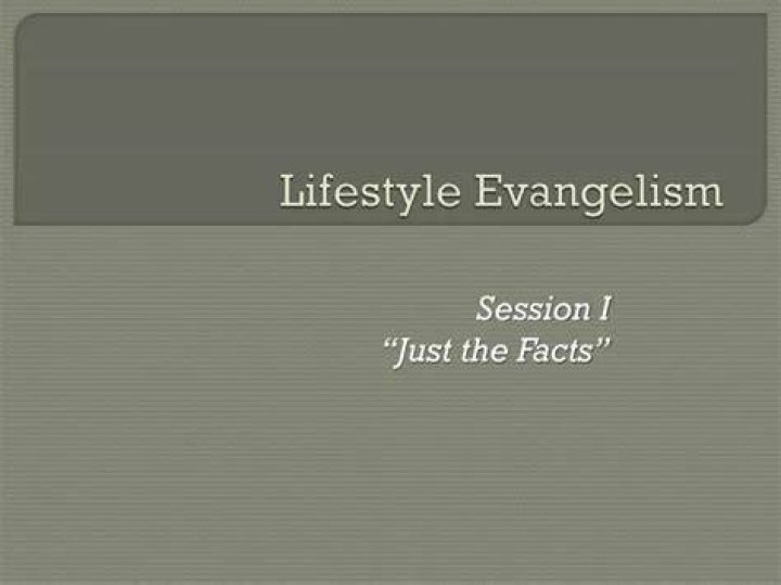 PPT Lifestyle Evangelism PowerPoint Presentation, free download ID