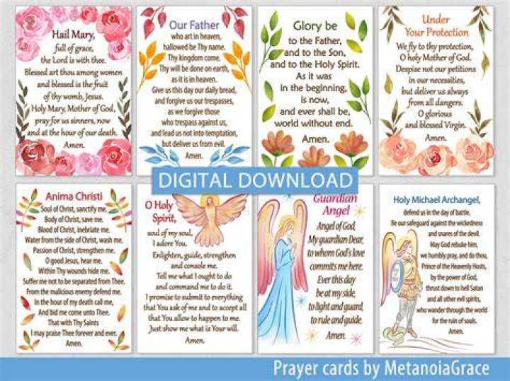 Printable Prayer Cards