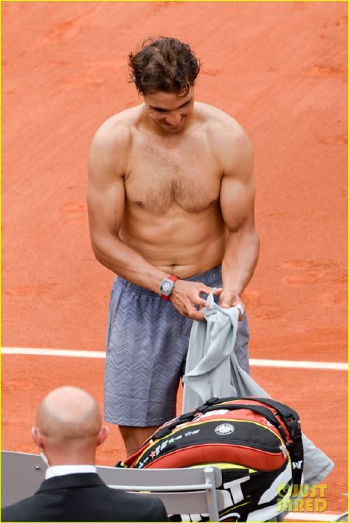 Rafael Nadal Goes Shirtless and Eugenie Bouchard Shows off Her Bikini Body as
They Enjoy Their Time off From Tennis