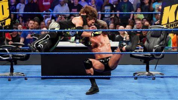 Randy Orton RKOs AJ Styles