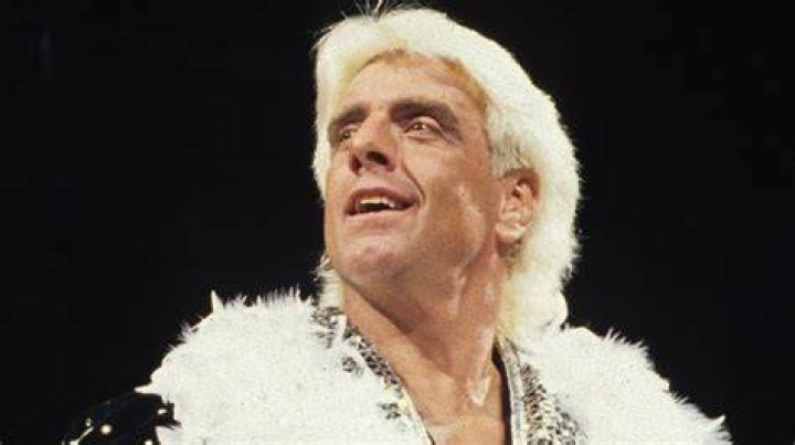 Ric Flair poses in early WWE run
