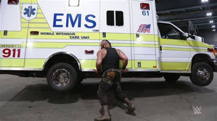 Roman Reigns Braun Strowman Ambulance