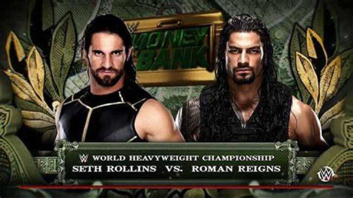 Roman Reigns Seth Rollins Money In The Bank Posters