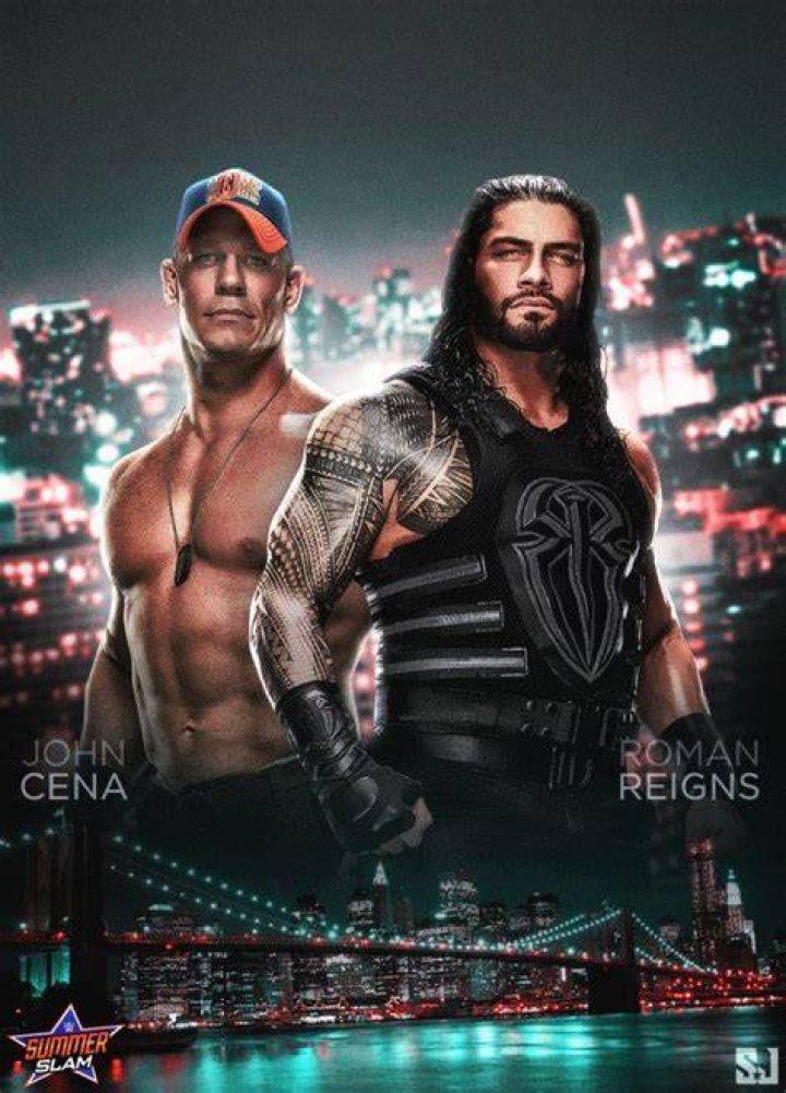 Roman Reigns v John Cena No Mercy 2017 Cropped