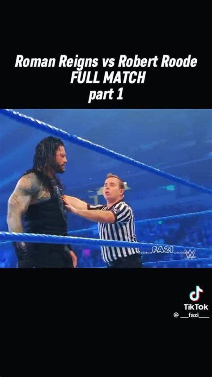 Roman Reigns Vs Robert Roode