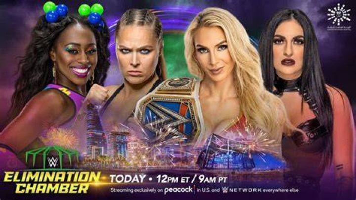 Ronda Rousey And Naomi Vs Charlotte Flair And Sonya Deville