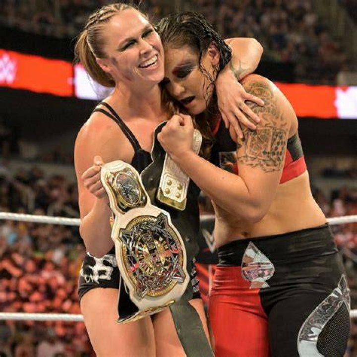 Ronda Rousey And Shayna Baszler WWE Women's Tag Champs