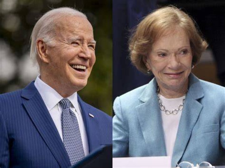 Rosalynn Carter President Biden and former president Jimmy Carter