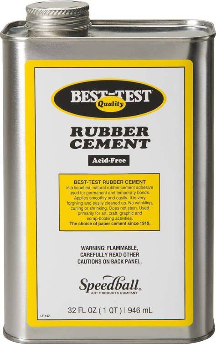 Rubber Cement Via Amazon