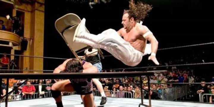 Sabu using a chair 
