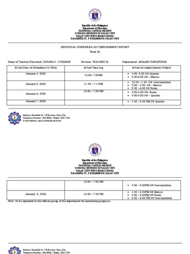 Sample IWAR PDF